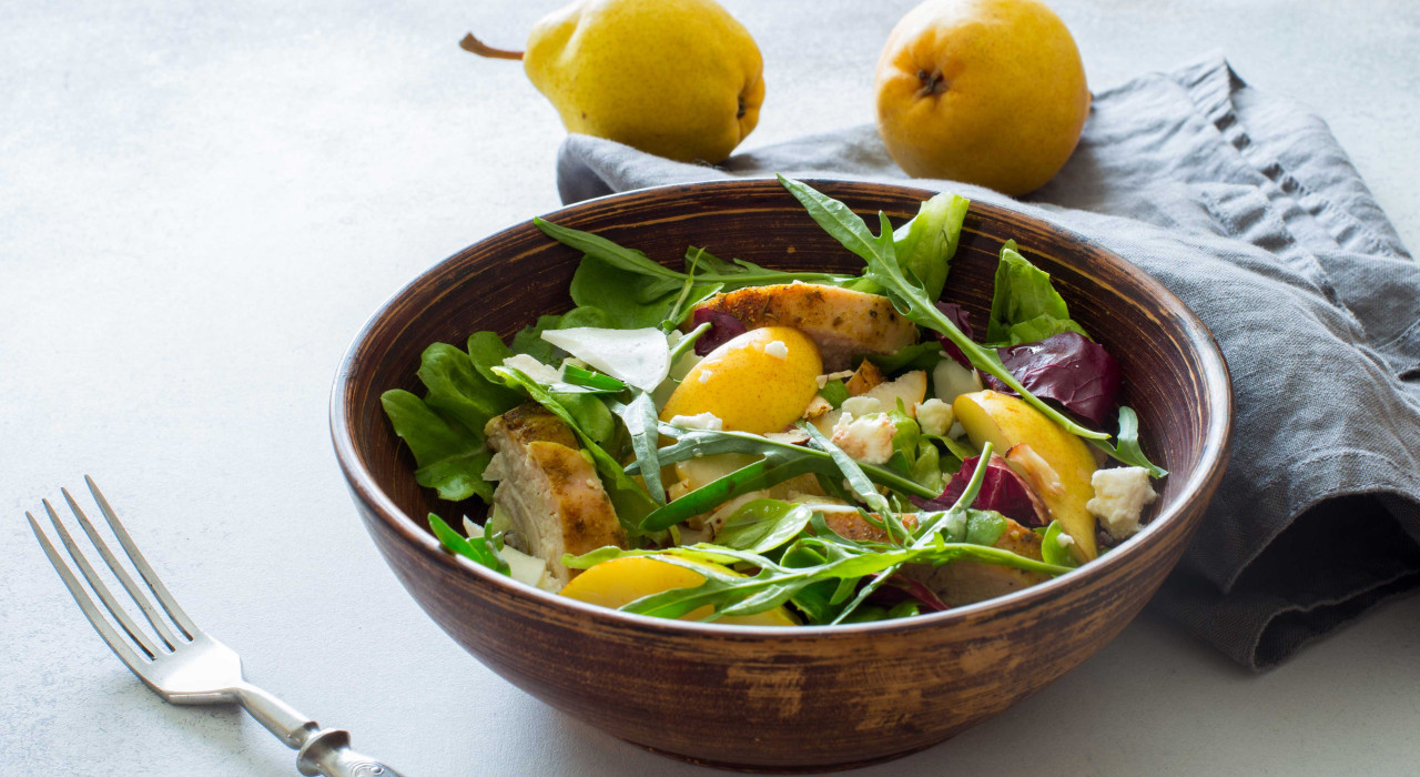 Geflügelsalat mit Birnen